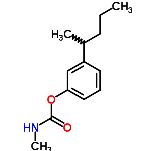 3-仲-戊基苯基N-甲基氨基甲酸酯結(jié)構(gòu)式_2282-34-0結(jié)構(gòu)式