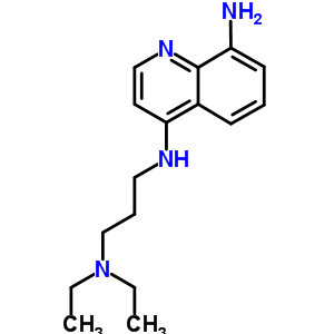 N4-[3-(二乙基氨基)丙基]-4,8-喹啉二胺結(jié)構(gòu)式_22849-77-0結(jié)構(gòu)式