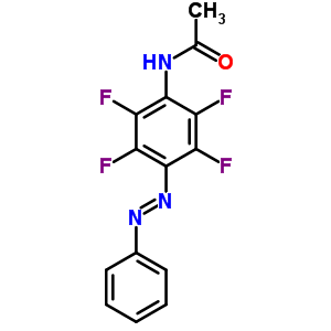 Acetamide,n-[2,3,5,6-tetrafluoro-4-(2-phenyldiazenyl)phenyl]- Structure,22955-58-4Structure