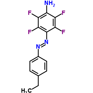 Benzenamine,4-[2-(4-ethylphenyl)diazenyl]-2,3,5,6-tetrafluoro- Structure,22955-61-9Structure