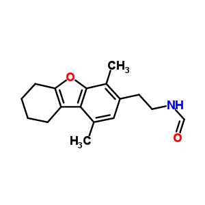 n-[2-(6,7,8,9-四氫-1,4-二甲基-3-二苯并呋喃)乙基]-甲酰胺結構式_23018-24-8結構式