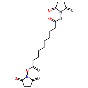 Decanedioic acid 1,10-bis(2,5-dioxo-1-pyrrolidinyl) ester Structure,23024-29-5Structure