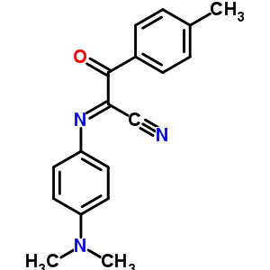 Benzenepropanenitrile, a-[[4-(dimethylamino)phenyl]imino]-4-methyl-b-oxo- Structure,23071-56-9Structure