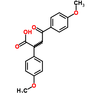 Benzenebutanoic acid,4-methoxy-a-(4-methoxyphenyl)-g-oxo- Structure,23073-09-8Structure