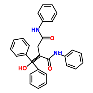 Butanediamide, 2-(hydroxydiphenylmethyl)-n1,n4-diphenyl- Structure,23105-20-6Structure