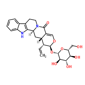 異長春花苷內(nèi)酰胺結構式_23141-25-5結構式