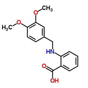 Benzoic acid,2-[[(3,4-dimethoxyphenyl)methyl]amino]- Structure,23145-60-0Structure