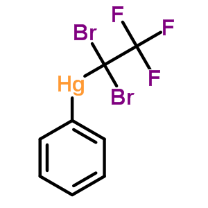 1,1-Dibromotrifluoroethyl phenyl mercury Structure,231630-91-4Structure