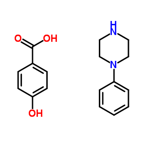 4-Hydroxybenzoic acid-1-phenylpiperazine (1:1) Structure,23168-25-4Structure