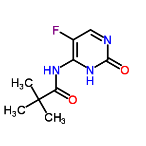 Propanamide,n-(5-fluoro-2,3-dihydro-2-oxo-4-pyrimidinyl)-2,2-dimethyl- Structure,2317-72-8Structure