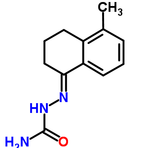 Hydrazinecarboxamide,2-(3,4-dihydro-5-methyl-1(2h)-naphthalenylidene)- Structure,23203-37-4Structure