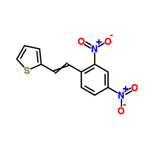 Thiophene,2-[2-(2,4-dinitrophenyl)ethenyl]- Structure,23260-01-7Structure