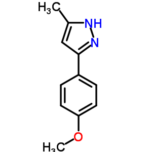 Methyl 4-(5-methyl-1h-pyrazol-3-yl)phenyl ether Structure,23263-96-9Structure