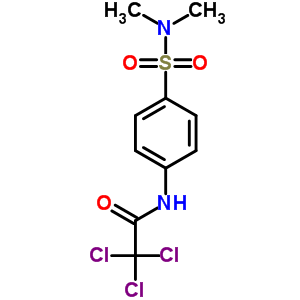 Acetamide,2,2,2-trichloro-n-[4-[(dimethylamino)sulfonyl]phenyl]- Structure,23280-37-7Structure