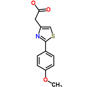 2-[2-(4-Methoxyphenyl)-1,3-thiazol-4-yl]acetic acid Structure,23353-14-2Structure