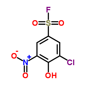 Benzenesulfonylfluoride, 3-chloro-4-hydroxy-5-nitro- Structure,23379-30-8Structure