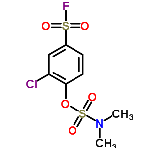 Sulfamic acid,n,n-dimethyl-, 2-chloro-4-(fluorosulfonyl)phenyl ester Structure,23383-88-2Structure