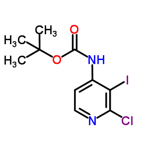 (2-Chloro-3-iodo-4-pyridinyl)carbamic acid 1,1-dimethylethyl ester Structure,234108-74-8Structure