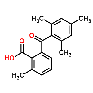 Benzoic acid,2-methyl-6-(2,4,6-trimethylbenzoyl)- Structure,2346-68-1Structure