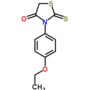 4-Thiazolidinone,3-(4-ethoxyphenyl)-2-thioxo- Structure,23517-71-7Structure