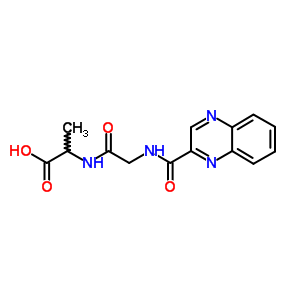 Alanine,n-(2-quinoxalinylcarbonyl)glycyl- Structure,23518-56-1Structure