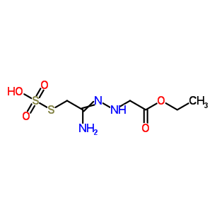 Acetic acid,2-[2-[1-imino-2-(sulfothio)ethyl]hydrazinyl]-, 1-ethyl ester Structure,23521-07-5Structure