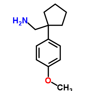 C-[1-(4-methoxy-phenyl)-cyclopentyl]-methylamine Structure,23528-54-3Structure