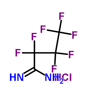 2,2,3,3,4,4,4-Heptafluorobutanimidamide hydrochloride (1:1) Structure,2358-53-4Structure