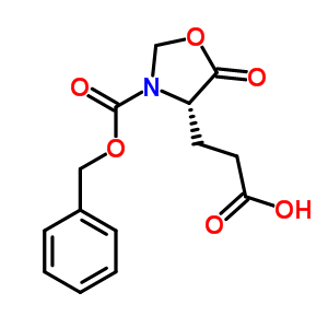 (S)-(+)-3-(芐氧基羰基)-5-氧代-4-噁唑啉丙酸結(jié)構(gòu)式_23632-67-9結(jié)構(gòu)式