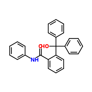 Benzamide,2-(hydroxydiphenylmethyl)-n-phenyl- Structure,23659-58-7Structure