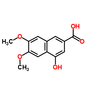 4-Hydroxy-6,7-dimethoxy-2-naphthalenecarboxylic acid Structure,23673-56-5Structure