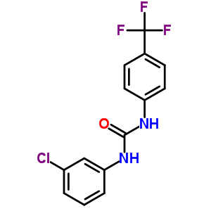 Urea,n-(3-chlorophenyl)-n-[4-(trifluoromethyl)phenyl]- Structure,23751-05-5Structure