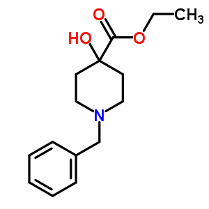 Ethyl 1-benzyl-4-hydroxypiperidine-4-carboxylate Structure,23781-00-2Structure