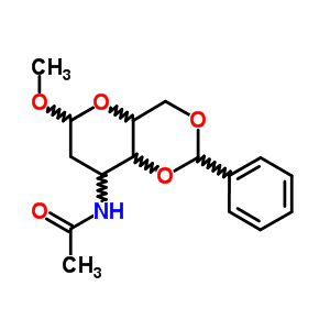 Methyl 3-(Acetylamino)-2,3-Dideoxy-4,6-O-Benzylidene-alpha-D-Ribo-Hexopyranoside Structure,23819-31-0Structure