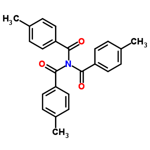 Benzamide,4-methyl-n,n-bis(4-methylbenzoyl)- Structure,23825-29-8Structure