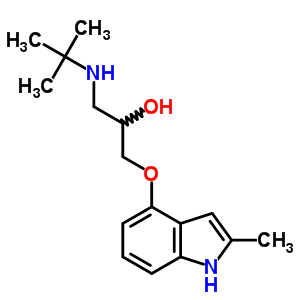 4-(2-Hydroxy-3-tert-butylaminopropoxy)-2-methylindole Structure,23869-98-9Structure