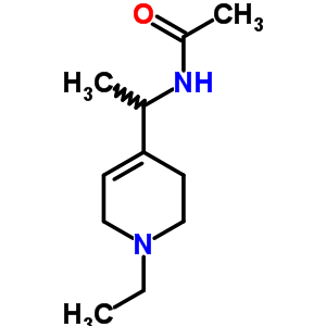 Acetamide,n-[1-(1-ethyl-1,2,3,6-tetrahydro-4-pyridinyl)ethyl]- Structure,23969-86-0Structure