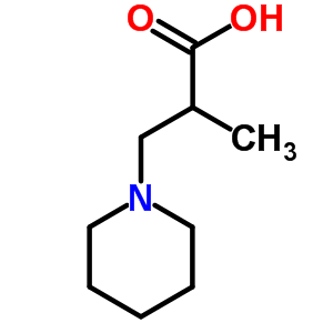 2-Methyl-3-piperidin-1-ylpropanoic acid hydrochloride Structure,24007-12-3Structure