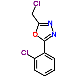 2-(Chloromethyl)-5-(2-chlorophenyl)-1,3,4-oxadiazole Structure,24023-72-1Structure