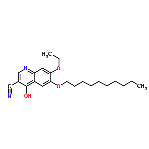 6-(Decyloxy)-7-ethoxy-4-hydroxy-3-quinolinecarbonitrile Structure,24030-84-0Structure