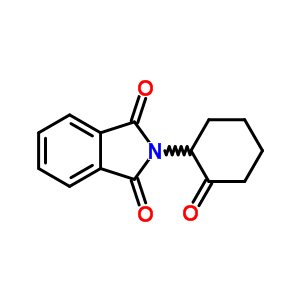 2-(2-氧代環(huán)己基)-1H-異吲哚-1,3(2H)-二酮結(jié)構(gòu)式_24037-87-4結(jié)構(gòu)式