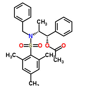 (1S,2r)-2-[n-benzyl-n-(mesitylenesulfonyl)amino]-1-phenylpropyl acetate Structure,240423-53-4Structure