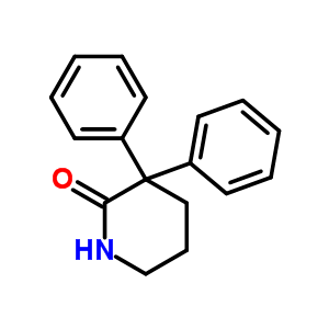 3,3-Diphenyl-2-piperidinone Structure,24056-59-5Structure