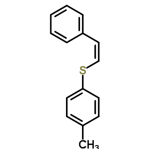 Benzene,1-methyl-4-[[(1z)-2-phenylethenyl]thio]- Structure,24182-83-0Structure