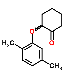 Cyclohexanone,2-(2,5-dimethylphenoxy)- Structure,24493-26-3Structure