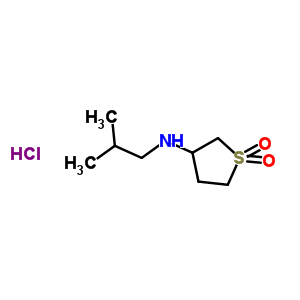 (1,1-Dioxo-tetrahydro-1lambda*6*-thiophen-3-yl)-isobutyl-amine hydrochloride Structure,247109-25-7Structure