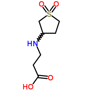 3-(2-Carboxyethyl)laminotetrahydrothiophene-1,1-dioxide Structure,247109-39-3Structure