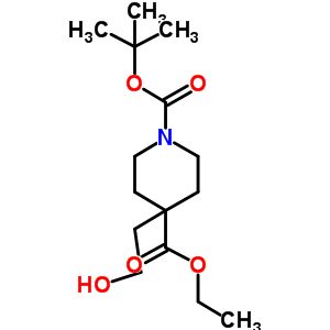 4-(2-羥基乙基)-1,4-哌啶二羧酸 1-(1,1-二甲基乙基) 4-乙酯結(jié)構(gòu)式_247133-32-0結(jié)構(gòu)式