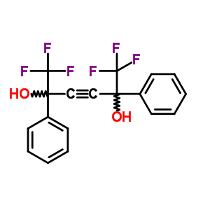 1,4-Bis(trifluoromethyl)-1,4-diphenyl-2-butyn-1,4-diol Structure,247170-26-9Structure