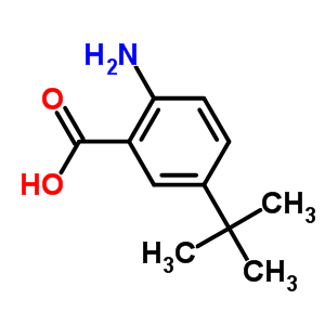 2-Amino-5-tert-butylbenzoic acid Structure,2475-77-6Structure